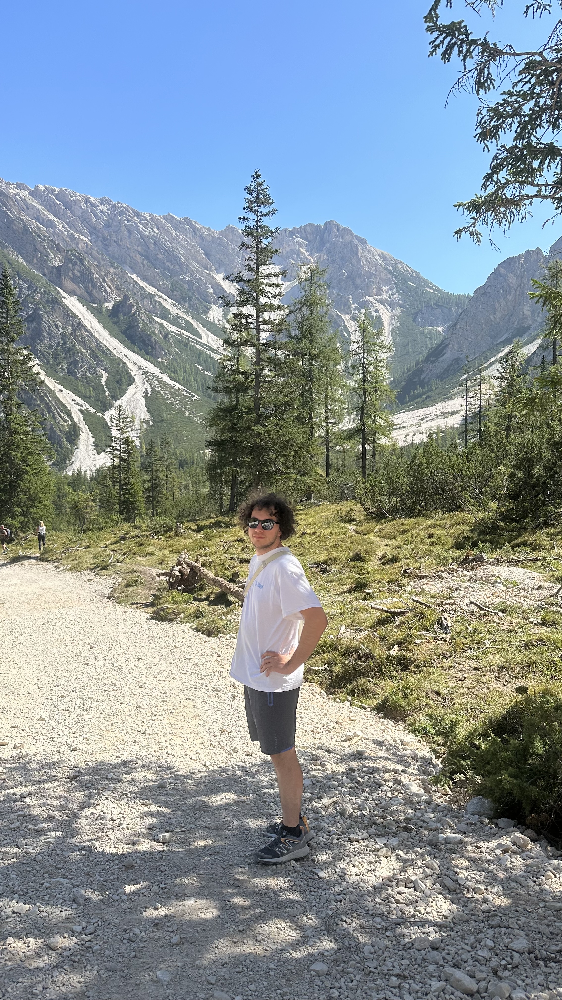 Arthur at Lago di Braies walk