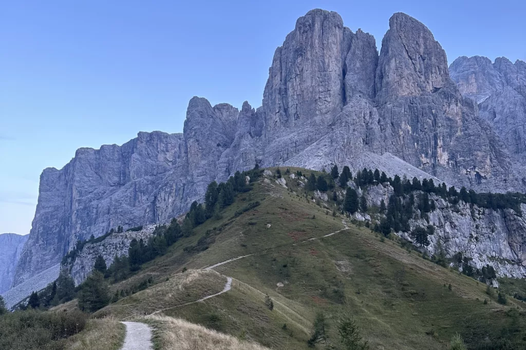 View of Passo Gardena