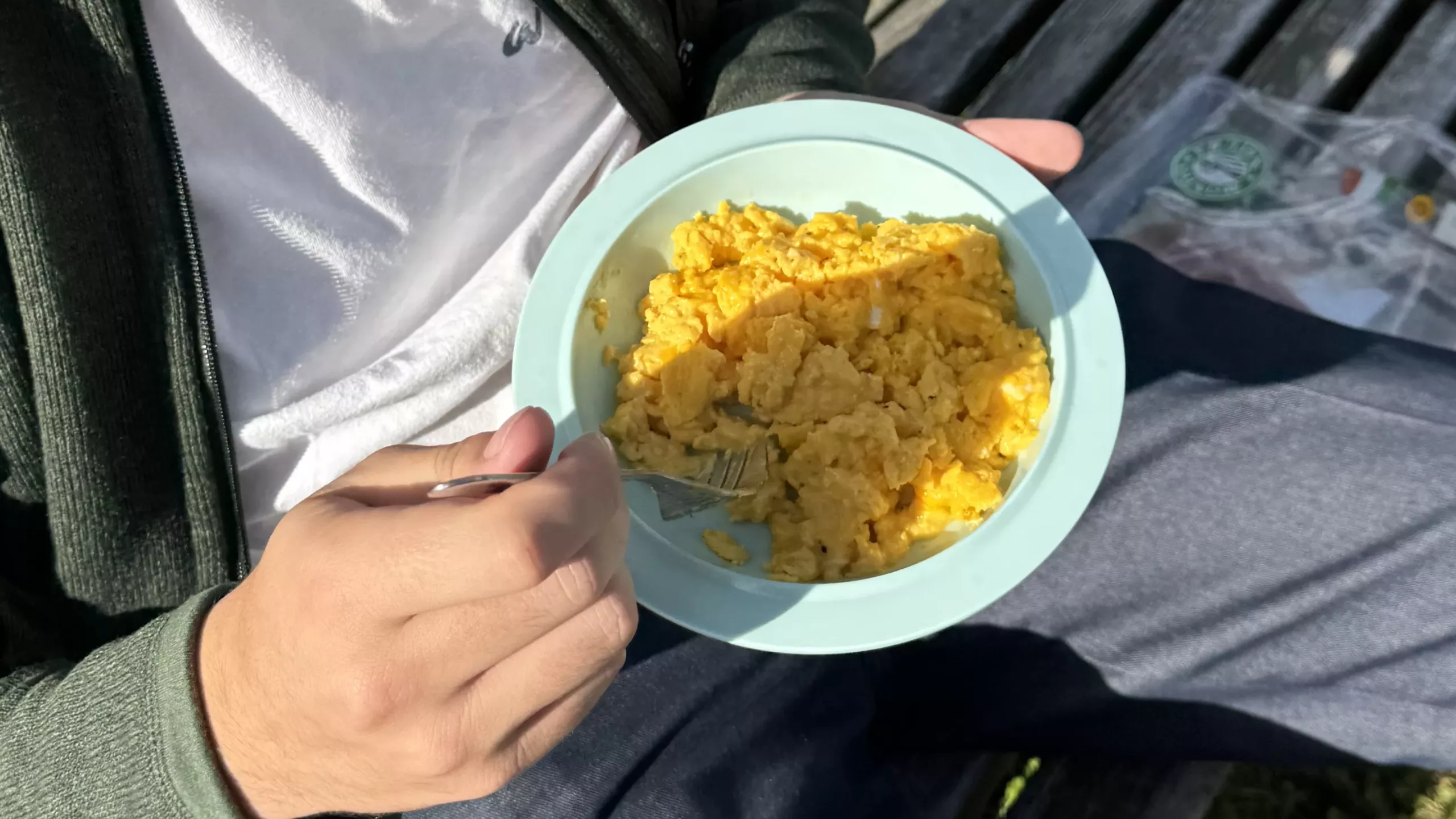 scrambled eggs for breakfast