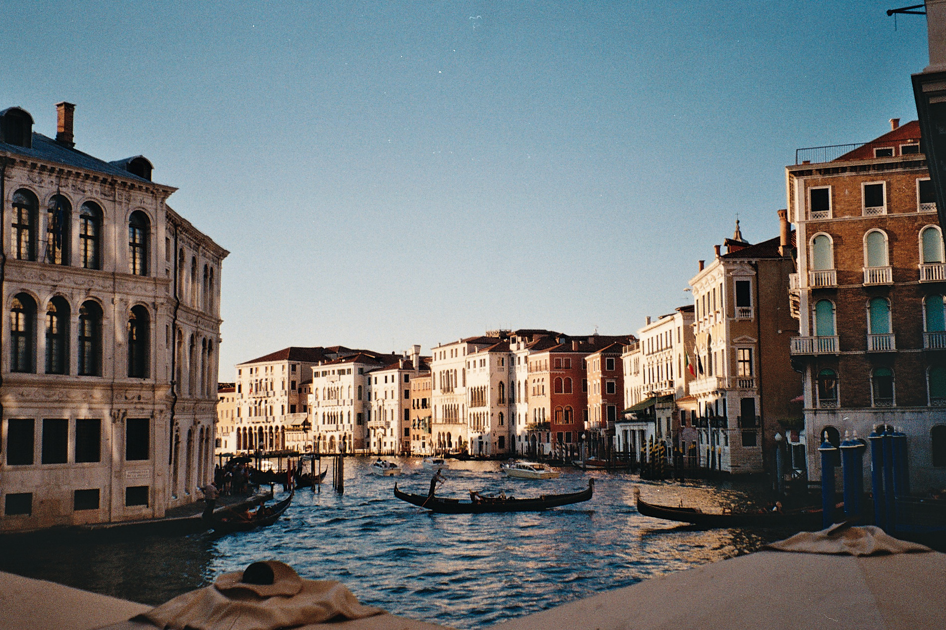 gondola in the grand canal in venice